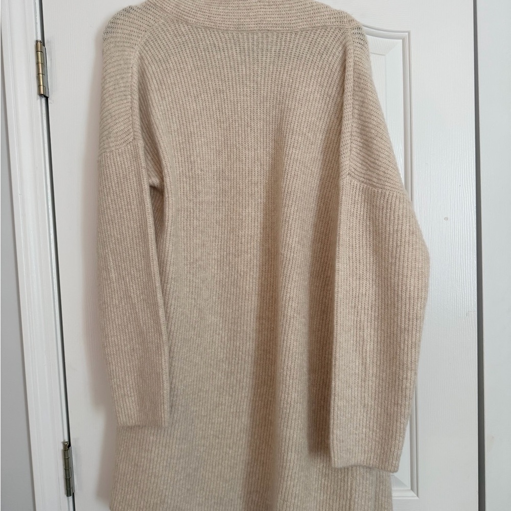 Express Open Front Ribbed Knit Cardigan Sweater | Oatmeal | Medium | NWT - Picture 4 of 4